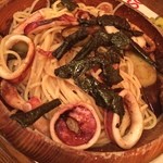 ROTORO - タラコなす焼きイカパスタ。最近のお気に入りです^_^でも、お引越ししたらなかなか食べに来れないかな、、？