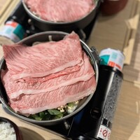 黄金出汁しゃぶと江戸前寿司 肉のあさつ 梅田お初天神店 - 
