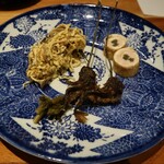 早苗饗 - 「雪国の保存と発酵」切り干し大根　独活　カジカ　乳酸菌発酵山葵