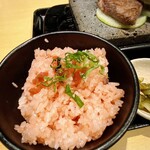 石焼ステーキ 贅 - 梅ご飯