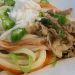 つるまるGee - 20140625の　水スペは　肉山かけカラフルうどん