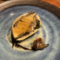 鉄板 日本橋 KITAZUMI - 蝦夷アワビの鉄板焼き
