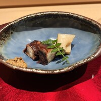 鮨白 - 福井の地からしが添えてあります