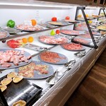 海鮮ブッフェダイニング 銀座八芳 - 焼肉コーナー