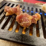 焼肉 冷麺 てっちゃん - 親鳥焼き焼き　しょっぱすぎて味がわからんよね