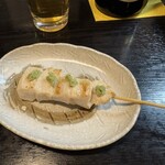 本気炭火焼鶏 きざし - 錦爽鶏ムネ串　ワサビ