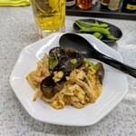 北海らーめん - 木耳と玉子と豚肉炒め