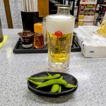 北海らーめん - 生ビール