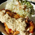 NYA CAFE - 鶏南蛮定食のアップ。