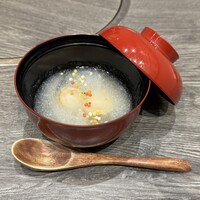 現代割烹 法善寺momo - ほたてのお吸い物　