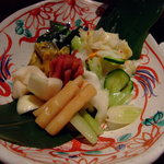 いかの墨 - 漬物種類多い！