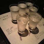 いかの墨 - 地酒飲み比べ