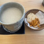 定食カフェ 白 - 甘酒に塩味もついてきた