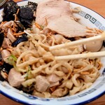 ケンチャンラーメン - 混ぜ混ぜ後。