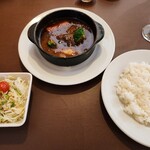 レストラン ユっぴー - ビーフシチュー(スモール)、ライス、サラダ