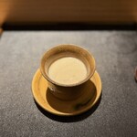 銀座 有涯 - ホタテの茶碗蒸し
