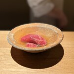 銀座 有涯 - 山形牛の八幡巻き　