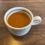 炭火ハンバーグ 肉焼き亭 - ミネストローネ　具沢山、酸味が良い