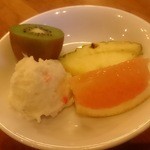 アメリカ屋 - サラダバーのフルーツ等