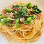 ha-na - 桜エビと菜の花のペペロンチーノ