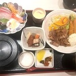 ほうせい丸 - 大漁ランチ（お刺身・エビフライ・焼肉）