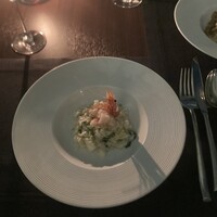 TRATTORIA CREATTA - セリと百合根　瀬戸内レモンのリゾットと甘エビのマリネ