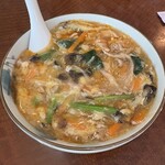 将龍 - アッツアツの具沢山酸辣湯麺。
