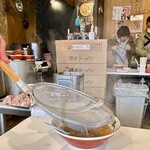 中洲屋台長浜ラーメン初代 健太 - 四杯目の替え玉