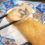 ニューロバタ カタナ食堂 - 牡蠣のクリーム春巻き(カット)