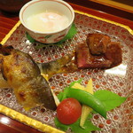 さ行 - 焼き物（鮎と山形牛）