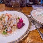 ゴールド - １）クリームシチュー＋バターライス（１,０００円）