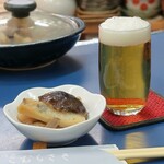 陸奥 こむらさき - つきだしとビール