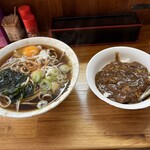 とらや - 玉子そばとミニカレー丼
