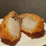 銀座十石 - 帆立フライ 400円