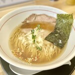 自家製麺 鶏そば 4x4 - 煮干しそば（白）細麺