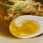自家製麺 鶏そば 4x4 - 鶏清湯スープ