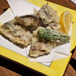 鮨と地酒 地雷也 - 身欠きニシンの天ぷら