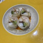 奈良 - 砧巻きの黄身酢和え