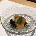 鮨 奏 - 先付け　ワカメ白子のジュレ