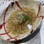 奈良 - エビと蕎麦のみの餡掛け