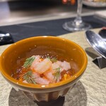 鉄板焼き あさひ - 甘エビプリプリ