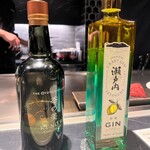 鉄板焼き あさひ - ジントニックのジン選ばせてくれるのも楽しい