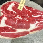 焼肉としゃぶしゃぶ 焼きしゃぶjp - 国産牛リブロース。2枚でかなり食べ応えありました。