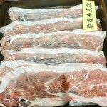 焼肉としゃぶしゃぶ 焼きしゃぶjp - 十四豚。脂がしつこくなく、美味しく頂きました。