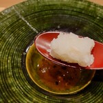 酉囃子 - 余った卵黄にご飯