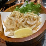 鳥越の宿　三楽園 - 別途注文した白海老の唐揚げ