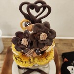 cafe days - 繊細なチョコの花と炙りオレンジ