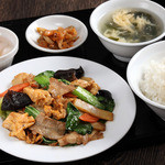 中華料理 成都 - 豚玉きくらげセット