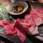焼肉・ホルモン うした - 料理写真:和牛うすぎりカルビ　¥950