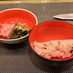 あもん ヨコ - 栗とトリュフの炊き込みご飯　その①そのまま